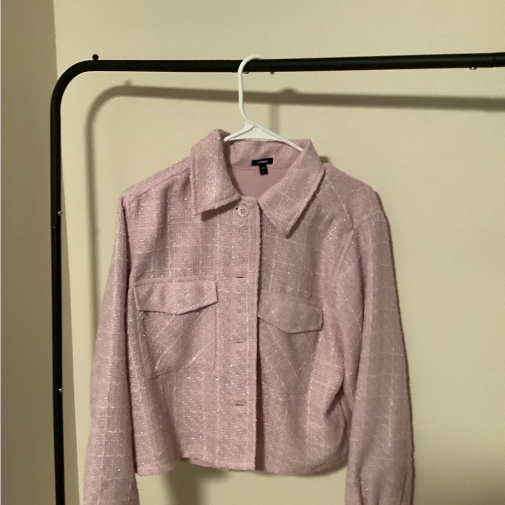 Women's Pink Tweed Jacket